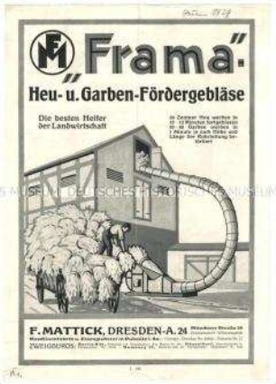 Heu- und Garbenfördergebläse