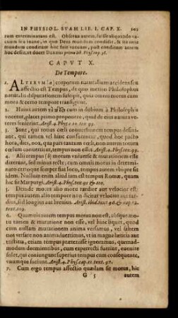 Caput X. De Tempore.