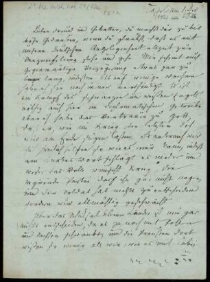 Brief von Wilhelm Grimm an Paul Wigand