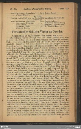 Photographen-Gehilfen-Verein zu Dresden