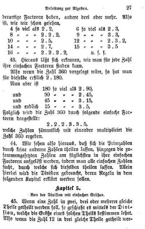 5. Von der Division mit einfachen Größen.