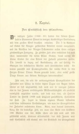 2. Kapitel. Der Entschluß des Glaubens