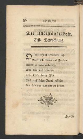 Die Unbeständigkeit