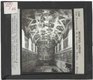 Rom, Vatikan, Sixtinische Kapelle,Michelangelo, Jüngstes Gericht,Michelangelo, Deckengemälde der Sixtinischen Kapelle : Innenansicht
