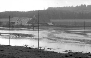 Grüningen: Hochwasser der Brigach bei Grüningen
