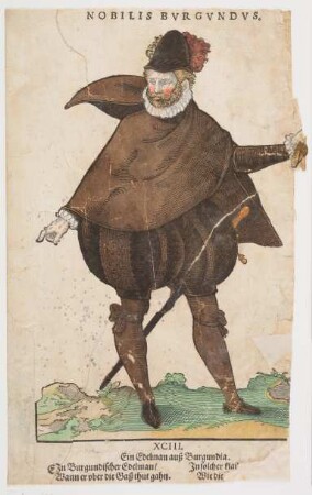 Tracht eines burgundischen Adligen