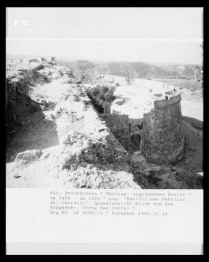 Bastion des Fabrizio del Carretto