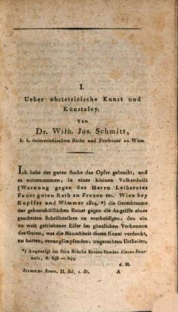 Journal für Geburtshülfe, Frauenzimmer- und Kinderkrankheiten. 2. 1818