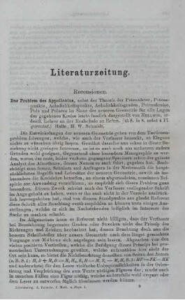 Literaturzeitung.