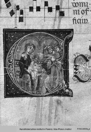 Graduale aus San Domenico, Perugia : Initale E mit Anbetung der Könige