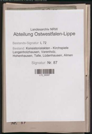 Rückständige Abgaben von elozierten ("ausgetanen", unter Zwangsverwaltung stehenden) Höfen