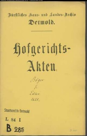 Böger, Johann Henrich, Dr. jun. gegen Hans Edlers, Meiers zu Welstorf, Witwe - Schuldforderung