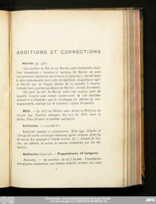 Additions Et Corrections