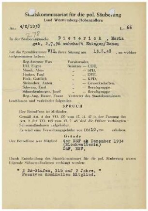 Dieterich, Maria