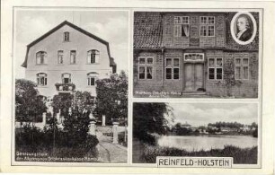 Sammelansicht: Genesungsheim der Allgemeinen Ortskrankenkasse Hamburg, Matthias Claudius Haus, See
