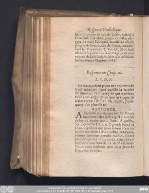 Responce au Chap. 16.