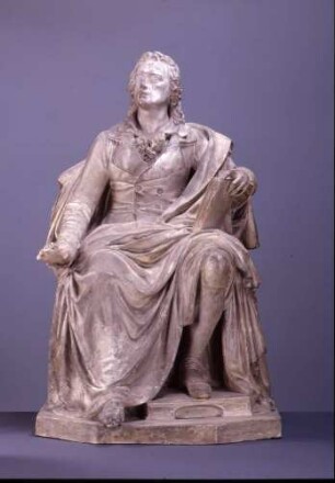 Friedrich von Schiller. Entwurf zur Sitzstatue für das Erste Hoftheater in Dresden
