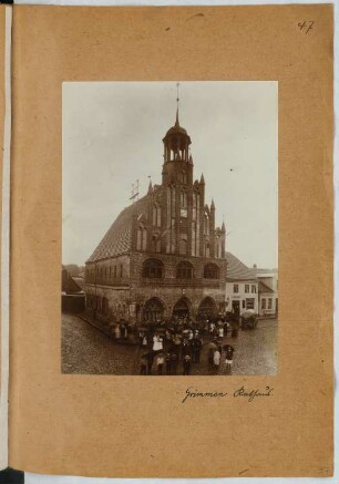 Rathaus, Grimmen: Ansicht (aus: Skizzen- und Fotoalbum 25)