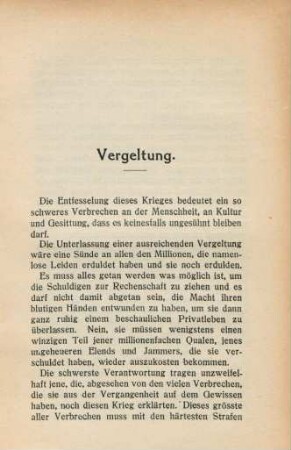 Vergeltung