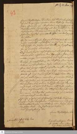 Brief von Gotthilf Samuel Steinbart an Johann Ludwig Schulze.