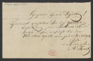 Brief an B. Schott's Söhne : 26.03.1835