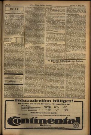 Zweite Ausgabe vom Dienstag, den 26. März 1929.