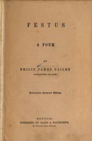 Festus : a poem