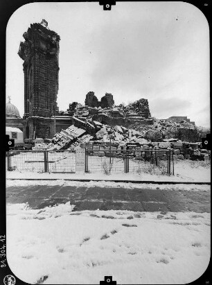 Dresden-Altstadt. Ruine der Frauenkirche