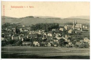 Schirgiswalde. Blick auf Schirgiswalde