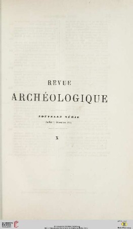 10: Revue archéologique