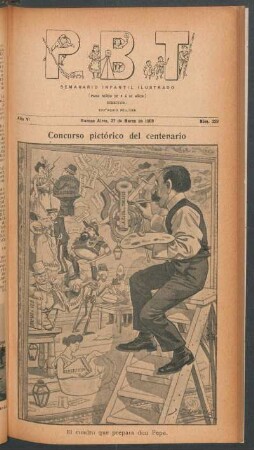 Concurso pictórico del centenario - [Caricatura]