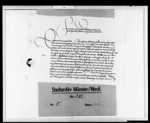 Franz von Waldeck ernennt während seiner Abwesenheit Statthalter: Domdechant, Domscholaster, Kanzler, die beiden Licentiaten Mumme und Wesselinck und den Amtmann zu Dülmen, Konrad Ketteler