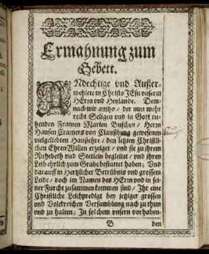 [Christliche Leichpredigt.]