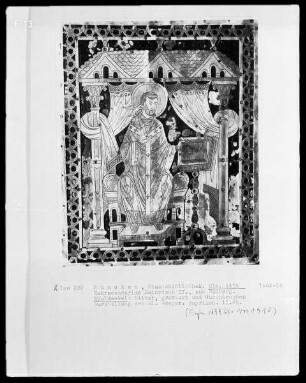 Sakramentar Heinrichs II. — Einband — Rückdeckel mit Darstellung des heiligen Gregor