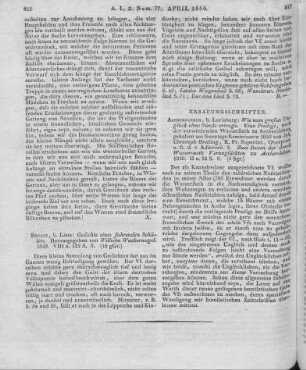 Wackernagel, W.: Gedichte eines fahrenden Schülers. Berlin: Laue 1828