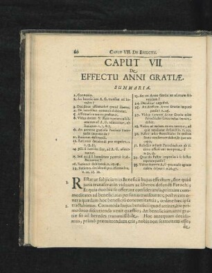 Caput VII. De Effectu Anni Gratiae.