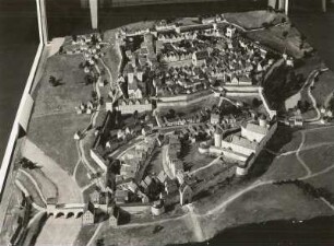 Modell der Stadt Plauen um 1500