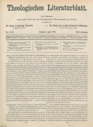 145 [Rezension] Rusch, Adolf, Die Stellung des Osiris im theologischen System von Heliopolis