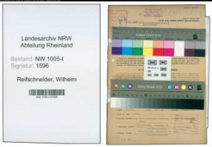 Entnazifizierung Wilhelm Reifschneider , geb. 11.02.1907 (Gleisbau-Vorarbeiter)
