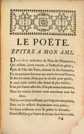 Le poëte : epitre