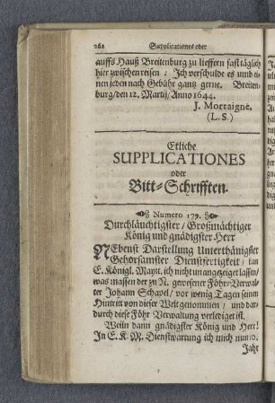 Etliche Supplicationes oder Bitt-Schrifften.