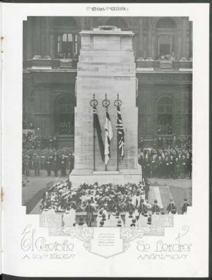 El cenotafio de Londres a los héroes amónimos