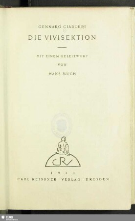 Die Vivisektion