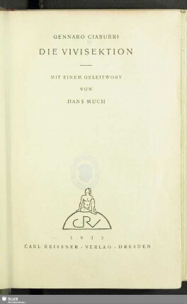 Die Vivisektion