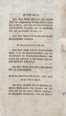 Schöne Wissenschaften, alte und neue Sprachen