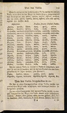 119-127, Von den Verbis Irregularibus in are.