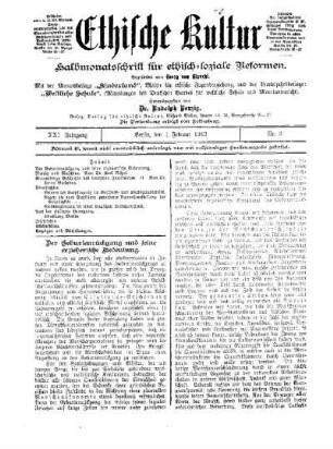 Der Geburtenrückgang und seine erzieherische Bedeutung