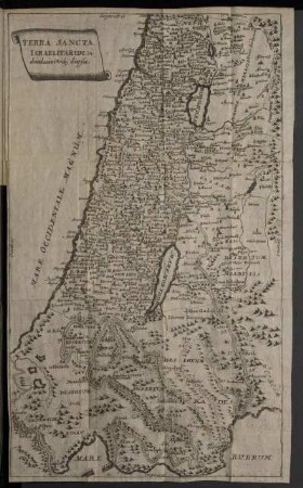 Terra Sancta Israelitarum in duodecim trib. divisa.