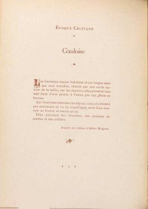 Le costume féminin depuis l'époque Gauloise jusque'à nos jours : Dèssins de Saint-Elme Gautier, 1