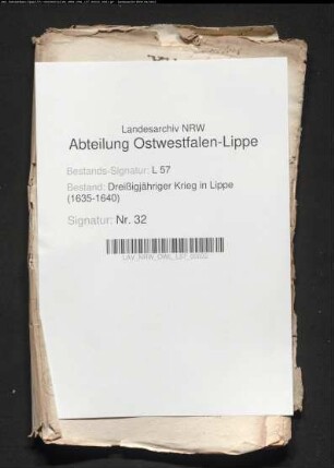 Kriegsdrangsale der Städte Salzuflen, Barntrup und Horn
